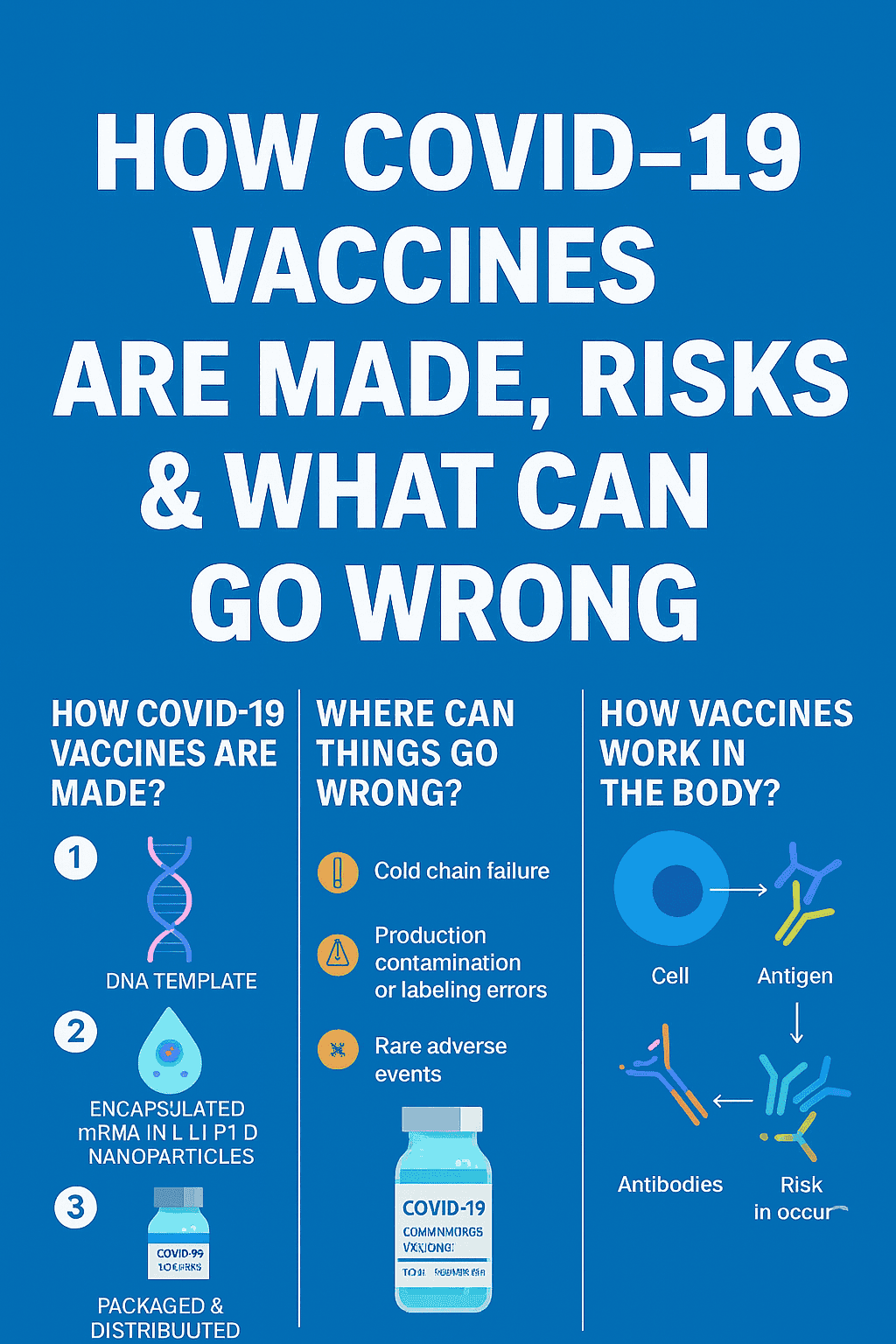 COVID-19 VACCINE: How it’s made, What can go wrong, & why it matters