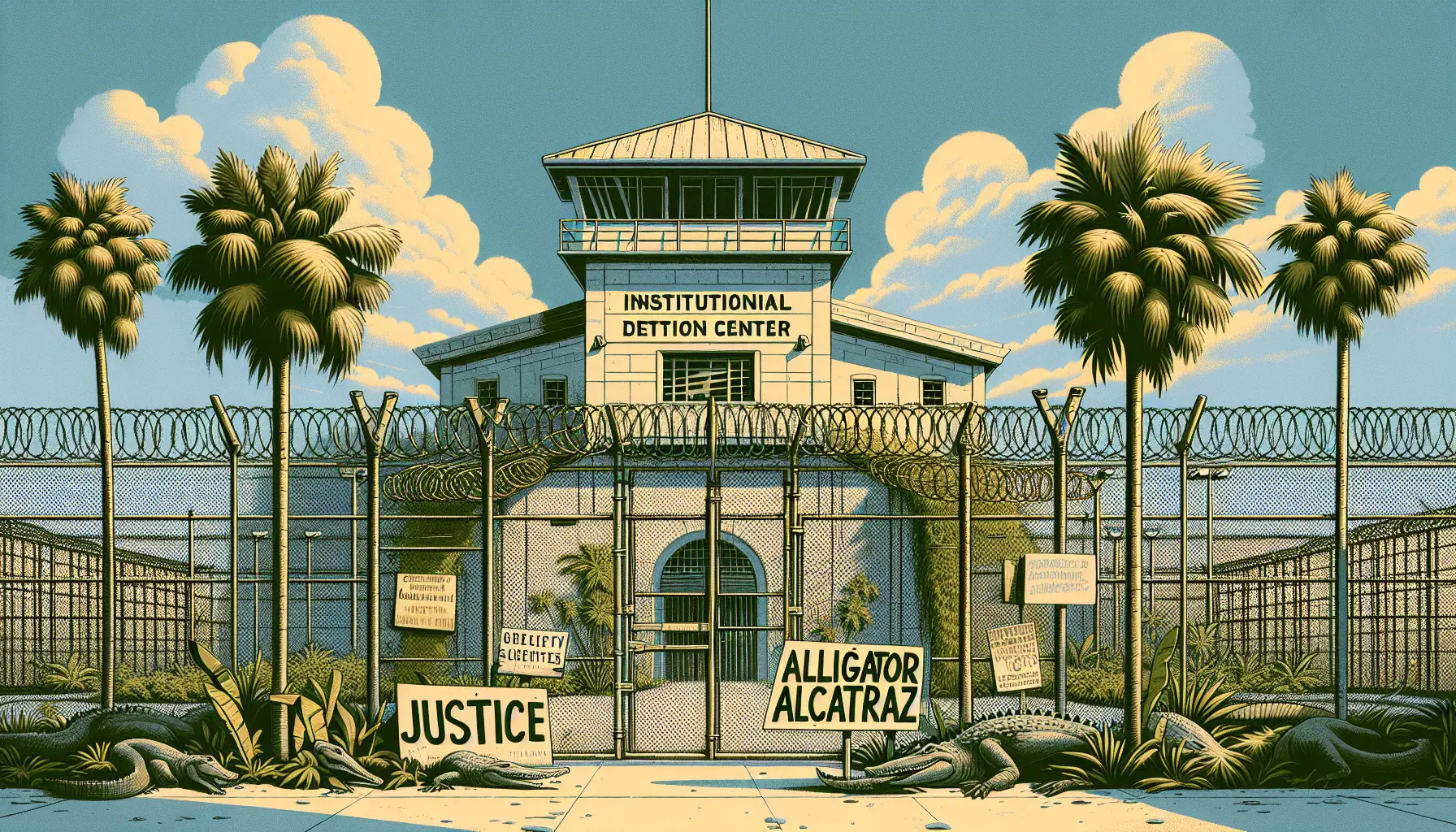 Protests at 'Alligator Alcatraz': Hunger Strike Highlights Dire Conditions at Florida Immigration Detention Center