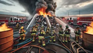 Firefighters Battle Intense Blaze at Florida Scrapyard: A Community and Safety Challenge