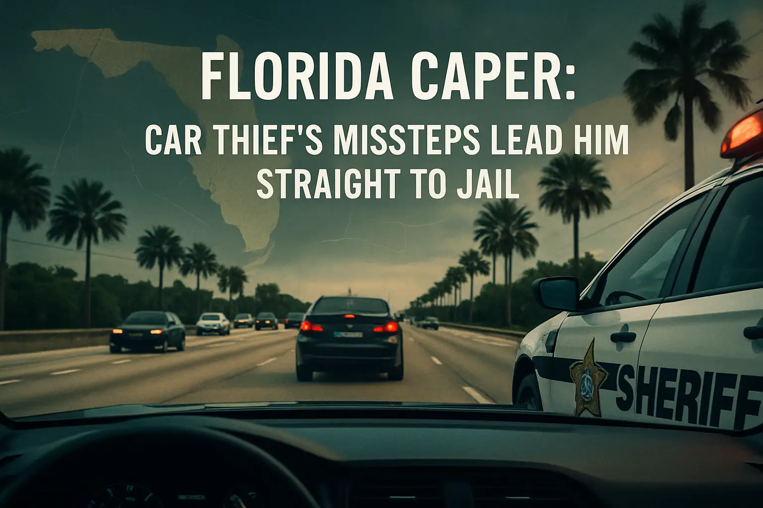Florida Caper: Car Thief's Missteps Lead Him Straight to Jail