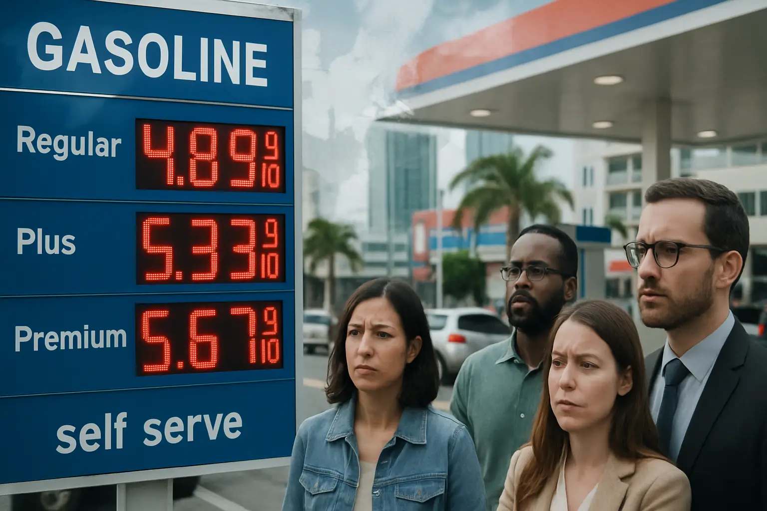 Surging Gasoline Prices Rattle South Florida Amid Global Tensions