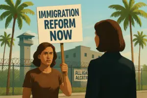 Activist Challenges Rep. Maria Elvira Salazar: The Controversy at Alligator Alcatraz
