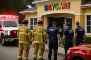 Understanding the Impact: Aftermath of a Car Crash at Florida Daycare